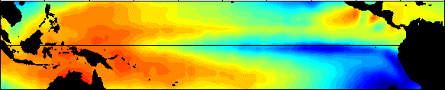 La Nina sea surface temperature