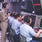 view inside a submarine sonar room