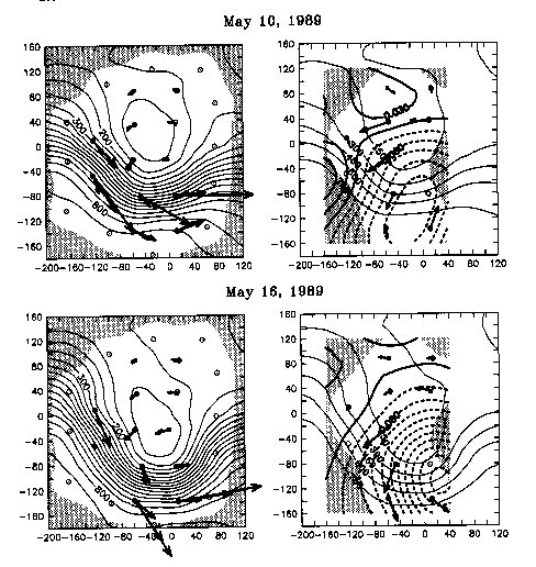 dynamic height for Gulf Stream meanders in May 1989
