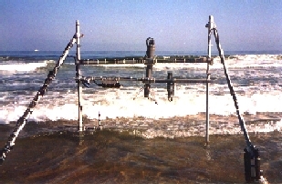 [Image of Monterey Bay Beach Experiment setup 1996]